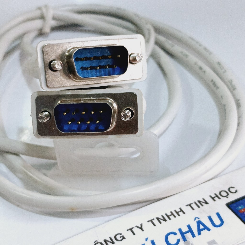 Cáp Com 9 (DB9M - Cáp Link Com 9) / Cáp 2 đầu Com 9 Kim Đực (DB9M) dài 1.45m