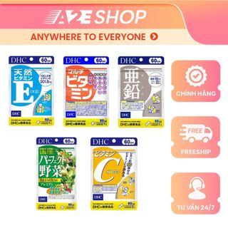 [60 ngày Vitamin DHC] Viên uống bổ sung Vitamin C, Vitamin E, Vitamin Tổng hợp DHC Nhật Bản