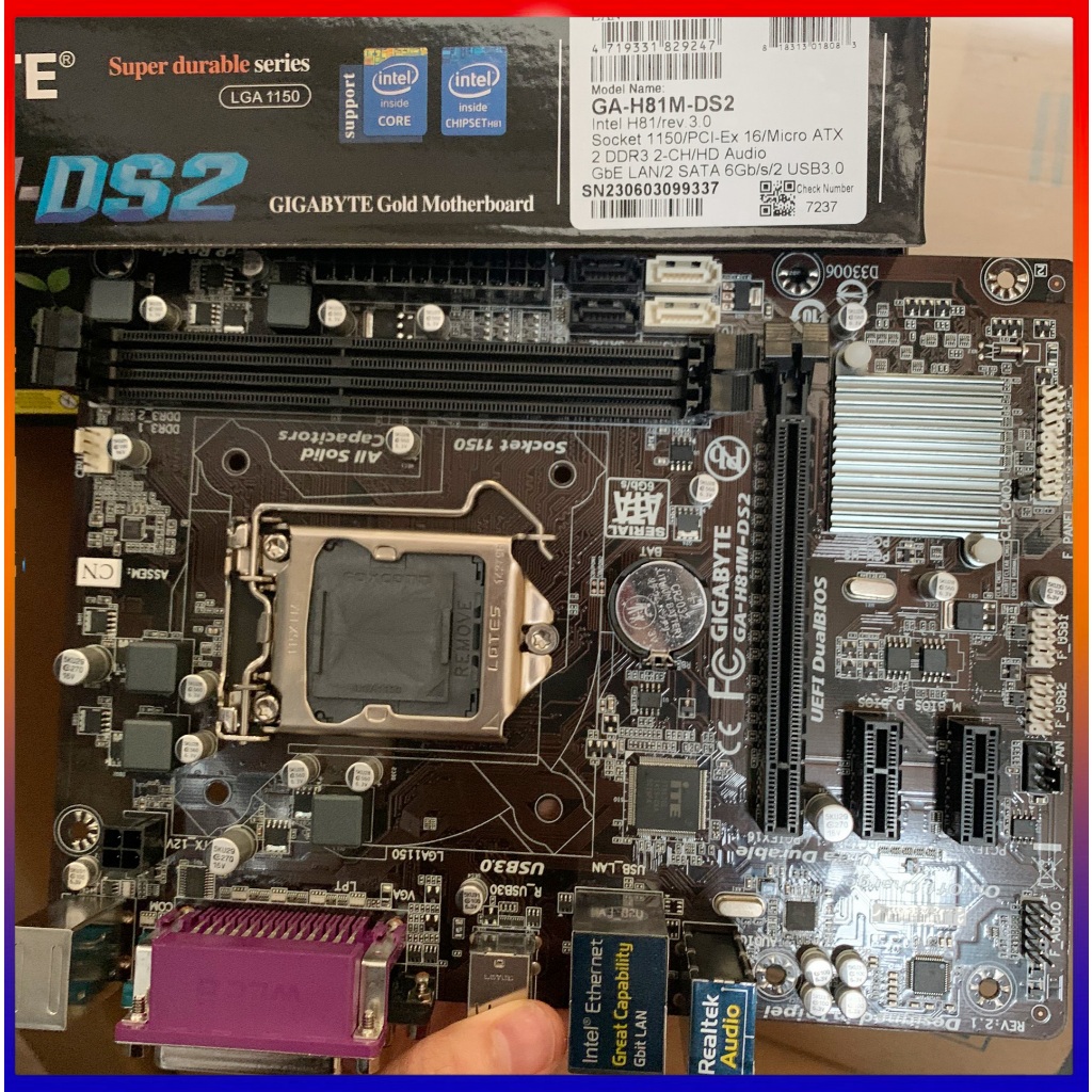 Bo Mạch Chủ Main Gigabyte H81M-DS2 - Hàng Chính Hãng