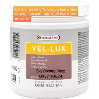 Bột lên màu vàng Yel- Lux ( Bỉ) cho Hoàng Yến( hủ nhỏ lẻ 10g 20g)