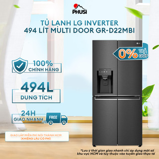 Gr-d22mbi tủ lạnh lg inverter 494 lít multi door gr-d22mbi