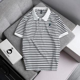 Áo Polo Nam UMA STORE Kẻ Ngang Chất Liệu Vải Cotton Pique Mát Lịm Kiểu Dáng Trẻ Trung SPA60