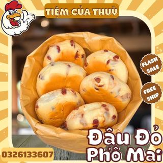 Bánh mì đậu đỏ sốt phô mai, bánh đậu đỏ nguyên hạt, bánh mì teppanyaki nhân đậu đỏ