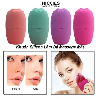 Khuôn làm đá silicon massage mặt giúp thu nhỏ lỗ chân lông tiện dụng - khay làm đá viên - hickies lacing system