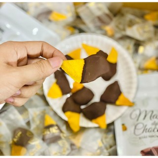 Trái cây nhúng socola SHE Chocolate xoài,cam,sầu 50g - 120g, socola thơm ngon lạ miệng tốt cho sức khỏe