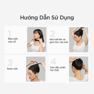 Lưới Trùm Tóc CAPELLI Hỗ Trợ Đội Tóc Giả