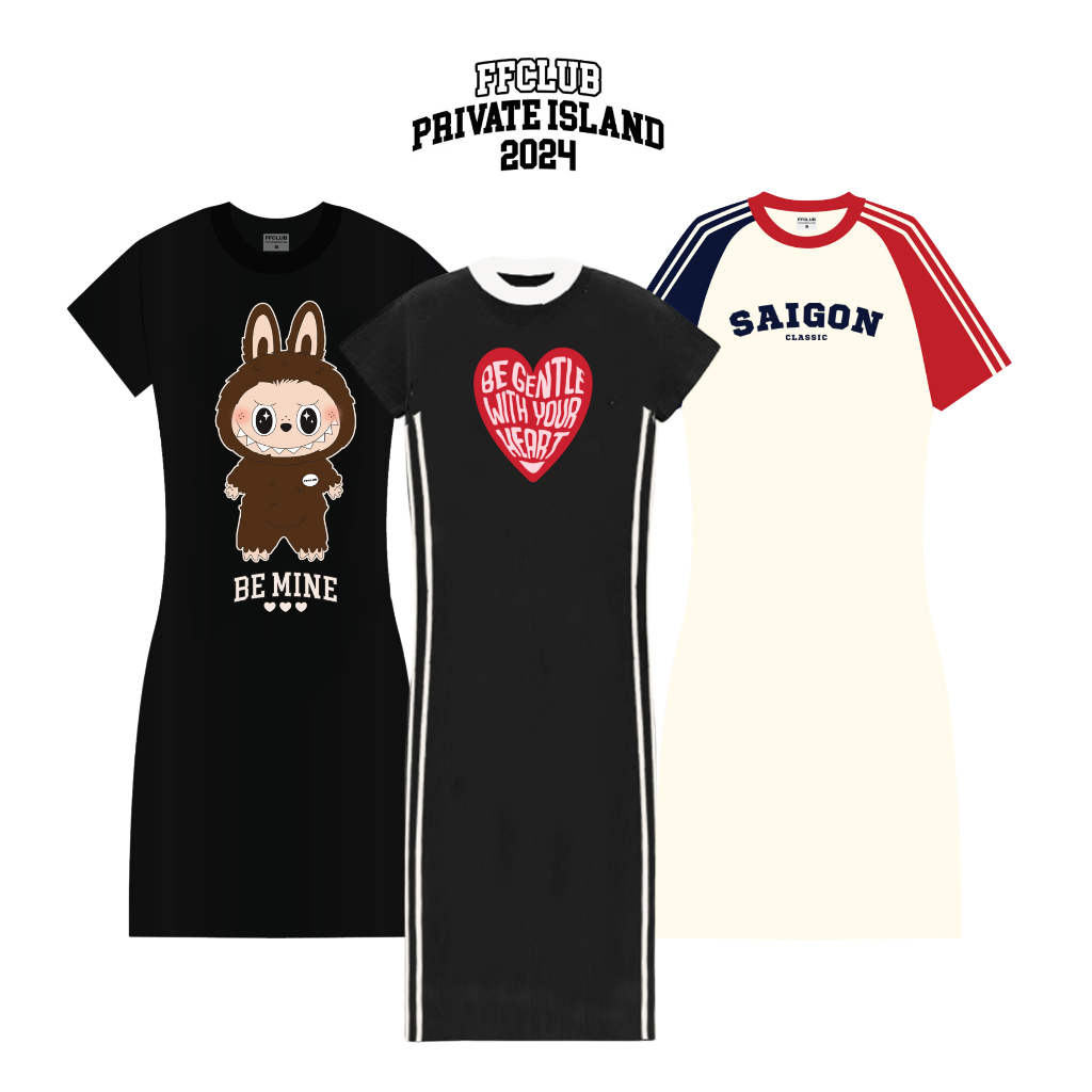 ĐẦM FFCLUB TRENDY PHỐI NƠ MIX - FFCLUB CHÍNH HÃNG