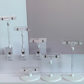 Kẹp nhựa để bàn, kẹp mica, kẹp giá sale, kẹp wobbler quảng cáo và bảng giấy sale