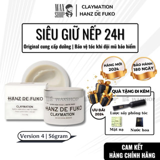 Sáp vuốt tóc nam cao cấp Claymation - Hanz De Fuko chính hãng gel, wax giữ nếp tóc  - Waxshop