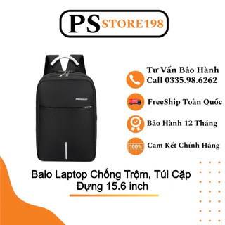 Balo Laptop Chống Trộm, Túi Cặp Đựng 15.6 inch Chống Sốc Cho Dân Văn Phòng Đi Làm
