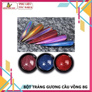 Bột tráng gương cầu vồng làm nail 8g
