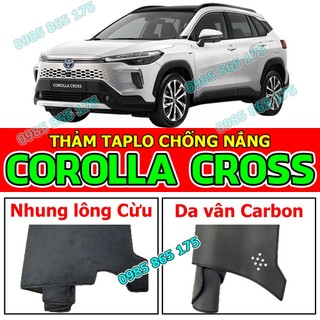 Thảm Taplo TOYOTA COROLLA CROSS bằng Nhung lông, Da vân Carbon, Da vân Gỗ 2020 2021 2022 2023 2024 2025 2026+
