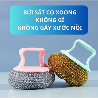 dụng cụ chà xoong nồi có tay cầm Freeship