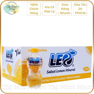 [Thùng 24 Chai] Nước Khoáng Có Ga Vị Chanh Muối - LEO 350ml_Thị Mint Mart.