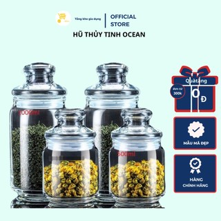 Hũ thủy tinh, hủ gia vị thủy tinh, lọ nắp thủy tinh ocean mta-mart