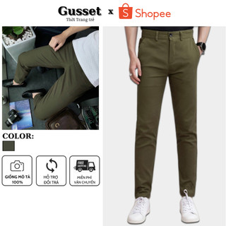 Quần kaki, quần kaki nam, chất vải kaki dầy mềm mịn co giãn, ống côn trẻ, mặc lên phom dễ phối đồ