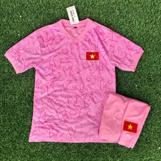 VN-H03_bộ đồ bóng đá Việt N@m hồng_Bộ quần áo đá bóng hàng thun lạnh cao cấp loại 1 - sỉ lẻ số lượng lớn, giá tận gốc