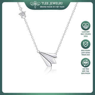 Dây chuyền bạc nữ tlee mẫu máy bay giấy cá tính tlee jewelry d0148