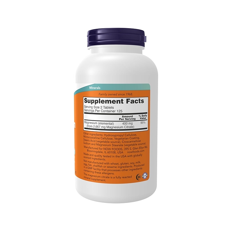 Now Magnesium Citrate 200MG, Now Magnesium Glycinate 200MG, Now Magnesium Caps 400mg giảm stress, hỗ trợ giấc ngủ