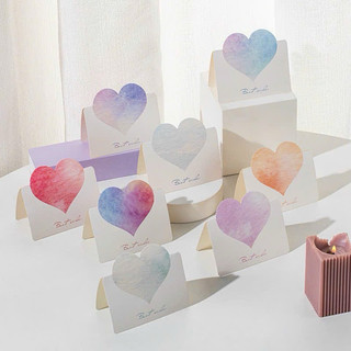 Thiệp chữ nhật Butterfly heart love màu gradient