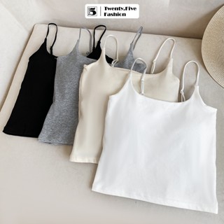 Áo bra nữ Twentyfive 2 dây mảnh 2 lớp có đệm mút cố định vải cotton mịn co dãn 5798