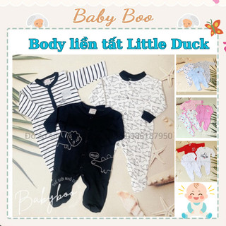 Body liền tất Little Duck cho bé 0-9m chọn mẫu set 3 bộ, chất liệu 100% cotton mặc thu xuân thoáng mát Babyboo