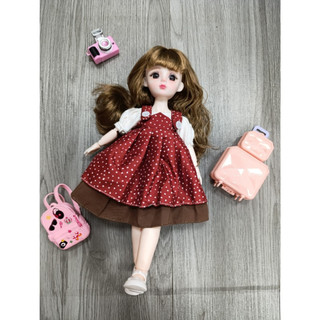 Váy Đầm xoè dễ thương Cho Búp Bê 30cm mập