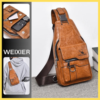 Túi Đeo Chéo , Túi đeo vai Nam Trước Ngực Da PU Cao Cấp Chống Nước