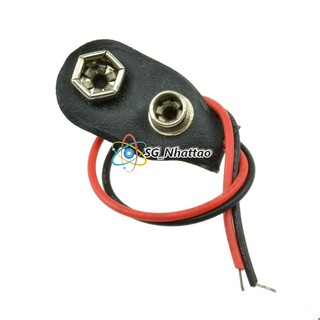 Dây đế pin 9V - nắp chụp pin 9v có ra dây cấp điện nối nguồn