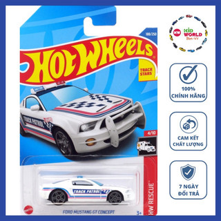 Xe mô hình Hot Wheels basic Police Cảnh sát Ford Mustang GT Concept HCW25.