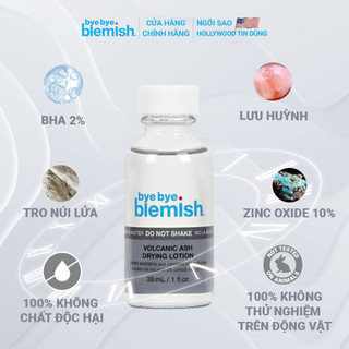Lotion Chấm Mụn Bye Bye Blemish Volcanic Ash Drying Lotion