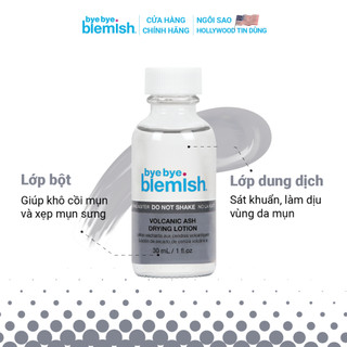 Lotion Chấm Mụn Bye Bye Blemish Volcanic Ash Drying Lotion