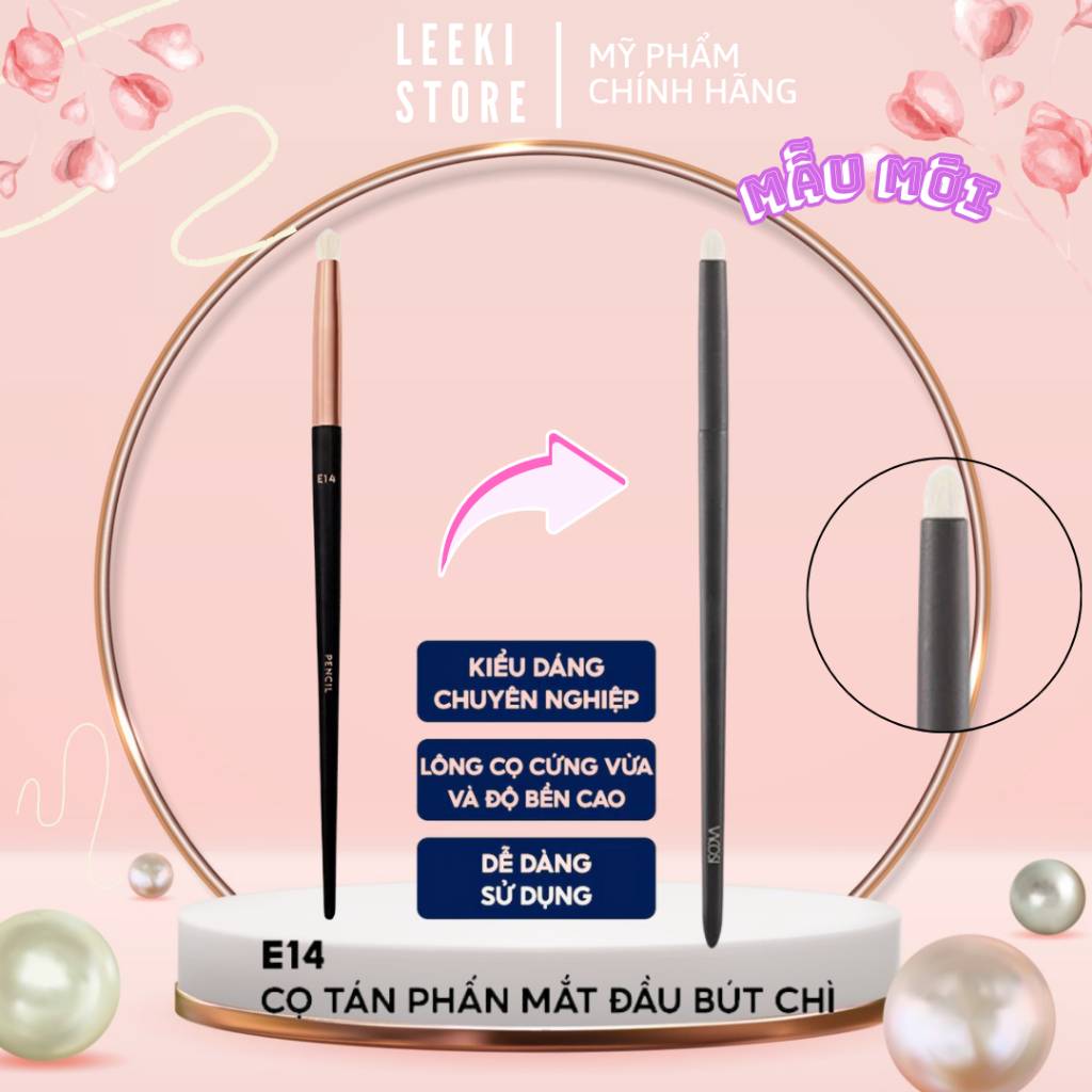 (Mẫu Mới) Cọ Tán Phấn Mắt Đầu Bút Chì Vacosi Pencil Brush E14