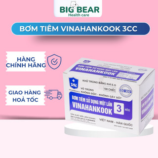 Hộp 100 cây bơm kim tiêm ống chích sử dụng 1 lần chống gỉ 3ml sử dụng 1 lần