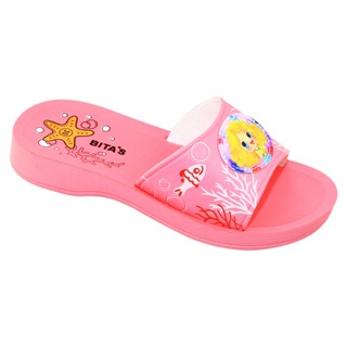 DÉP LÊ QUAI NGANG BÉ GÁI BITA'S HOẠT HÌNH DEMI.01 (CAM SAN HÔ + HỒNG SEN + TÍM) - BITAS