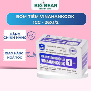 Hộp 100 cây bơm kim tiêm ống chích sử dụng 1 lần chống gỉ 1ml sử dụng 1 lần