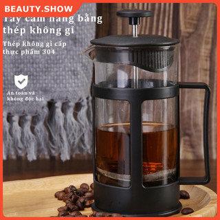 Bình pha cà phê kiểu pháp 600ml ​french press ấm pha cà phê trà ​thủy tinh Bình pha trà ​French press