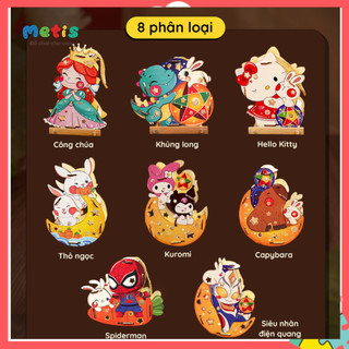 Lồng đèn trung thu bằng gỗ cho bé DIY 2024- Lồng đèn handmade cho bé