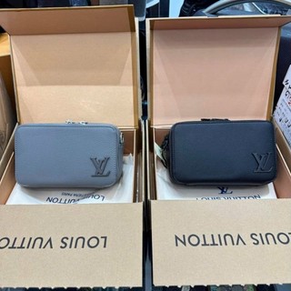 Túi đeo chéo lv alpha mini nam nữ ô đen fullbox xịn sò 17cm nhìu ngăn