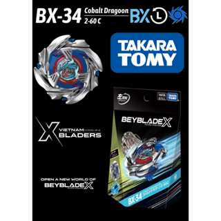 [Beyblade X – Takara Tomy] Con quay BX-34 Cobalt Dragoon 2-60C Starter Set. Beyblade chính hãng đến từ Nhật Bản.