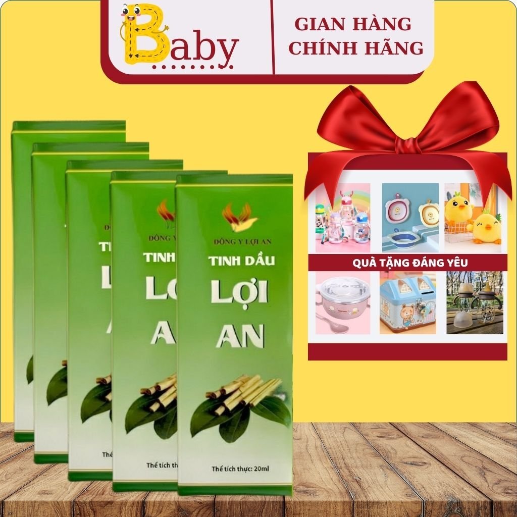 [COMBO5] Tinh Dầu Lợi An Date Mới Nhất Hỗ Trợ Bôi Ho Khò Khè Cho Bé Yêu