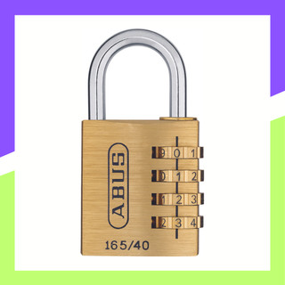 Khoá số đồng cao cấp abus 165/40 4 số thân 40mm