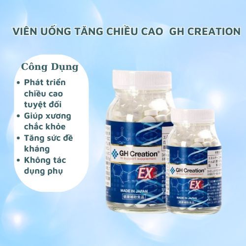 Tăng chiều cao GH Creation của Nhật Bản 270 viên Hàng chính hãng hỗ trợ 24/7