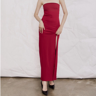 RedA - Đầm dài ống suông xẻ đùi Layla Dress