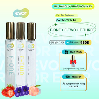 Combo Nước Hoa Nữ Mang Hương Thơm Tinh Tế, Nước Hoa Nữ Dịu Ngọt Nhẹ Nhàng, Trong Trẻo Thuần Khiết EVOR 3 Chai 10ml