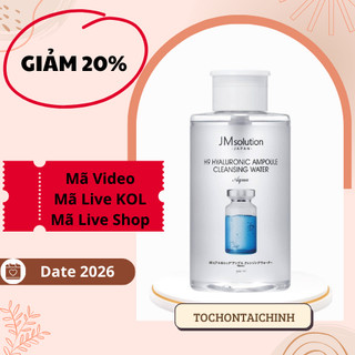 Hàng nhập khẩu nước tẩy trang jm solution h9 hyaluronic ampoule cleansing water