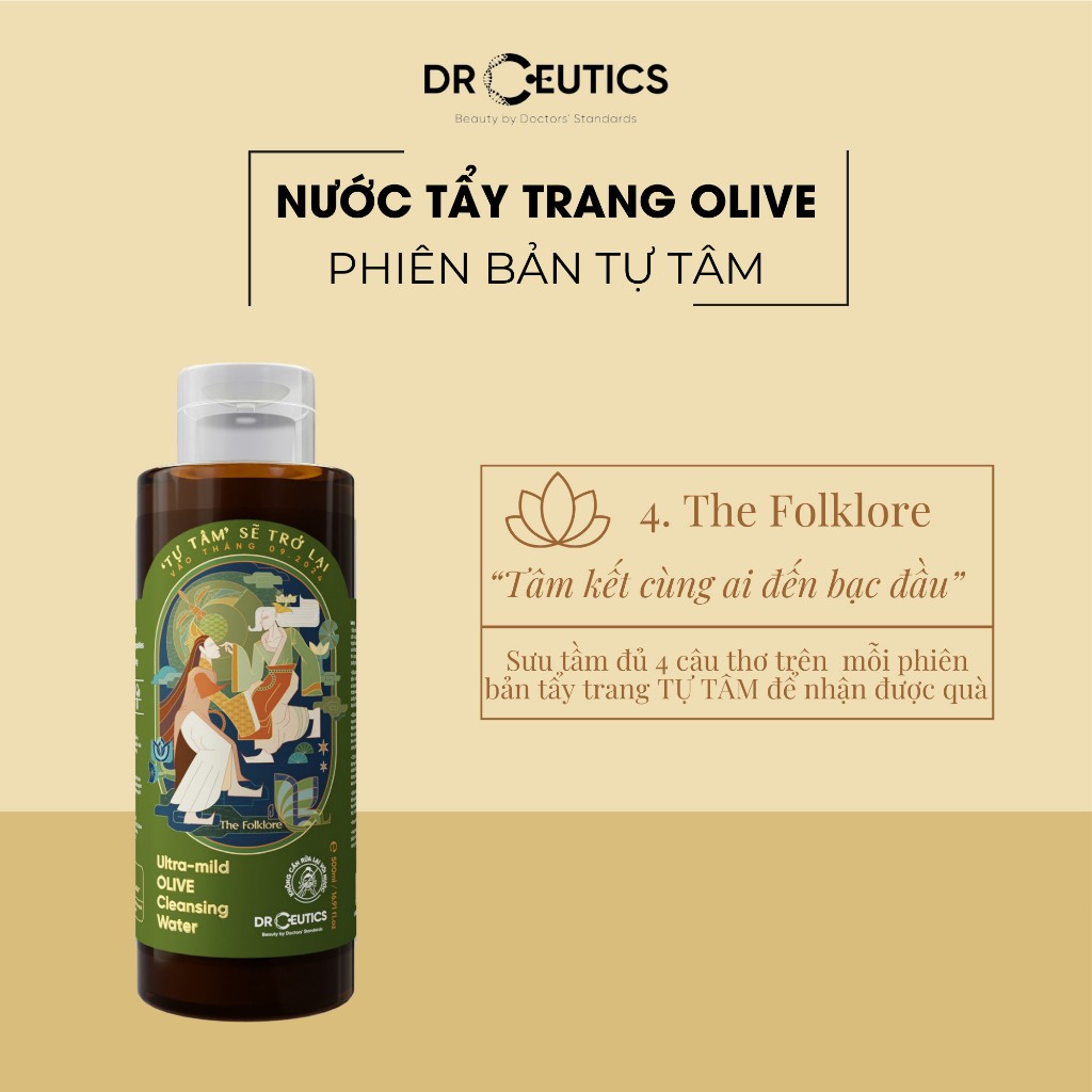 Ảnh 8 của Nước tẩy trang DRCEUTICS Ultra-Mild Olive Cleansing Water làm sạch sâu, không gây khô da