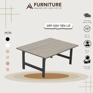 Bàn Ngồi Bệt Size 80x60 Cao 35cm Gập Gọn Chân Tiện Lợi, Gỗ Mdf | UH80 | Nội Thất Anh Hoàng