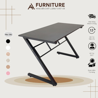 Bàn Chữ Z Gaming Gỗ MDF Melamine Khung Sắt - Chuẩn Bị Hàng Trong 24h | Nội Thất Anh Hoàng