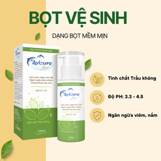 Dung dịch vệ sinh nữ Avisure Femi dạng bọt chiết xuất lá trầu không ngăn ngừa viêm nấm 100ml